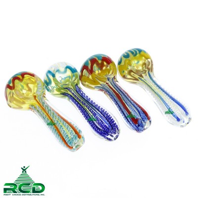 GLASS PIPE FULL ART ASST. COLOR GP2759 1CT
